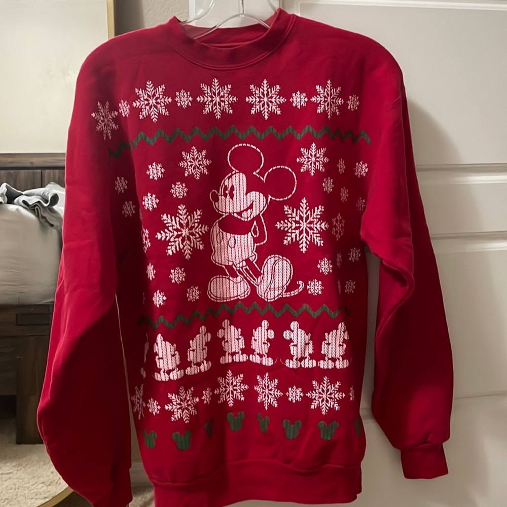 Disney parks Mickey Christmas sweatshirt